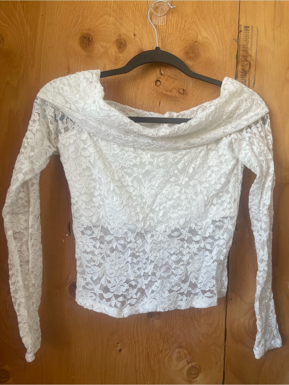 Hollister lace long sleeve top